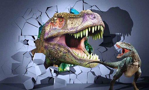 一走进科幻电影里的3D打印恐龙